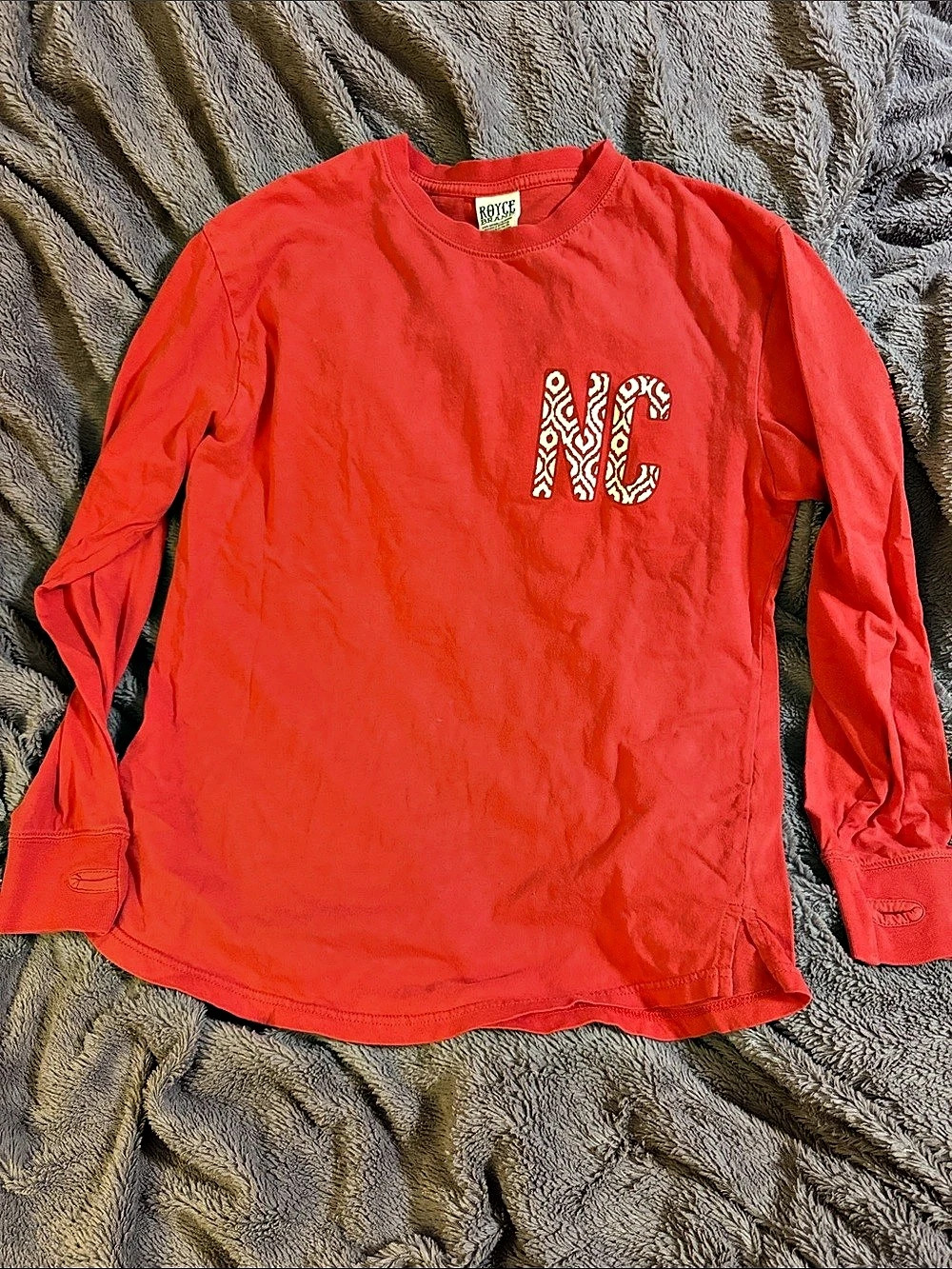 Royce Brand Carolina Graphic Long Sleeve Red Small